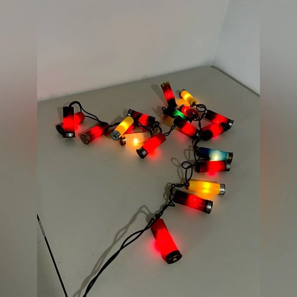 NIB Hobby Lobby 20 Shotgun Shells String Lights Genuine Spent Shotgun Shells